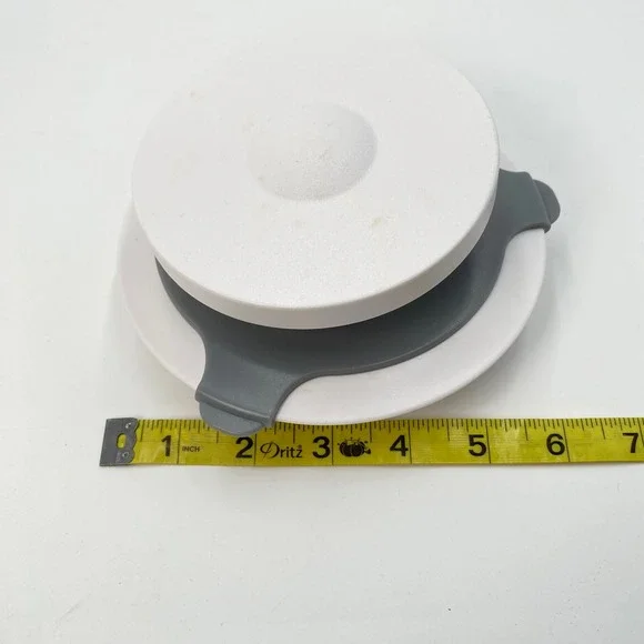 Pampered Chef Burger and Slider Press White Gray 3 Piece Patty Maker 1174 - Picture 6 of 7